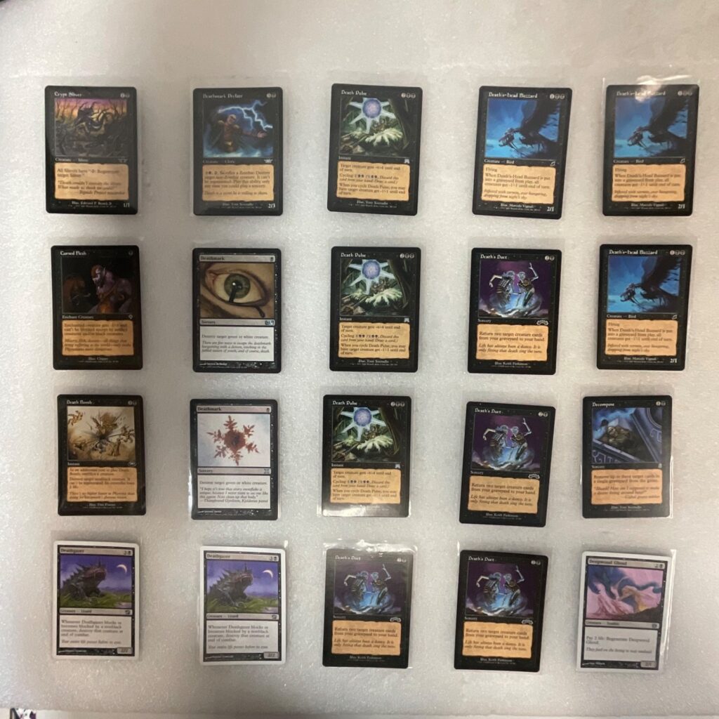 MTG 20 Card Black Lot Death Pulse Deathmark Mixed Sets - Image 1