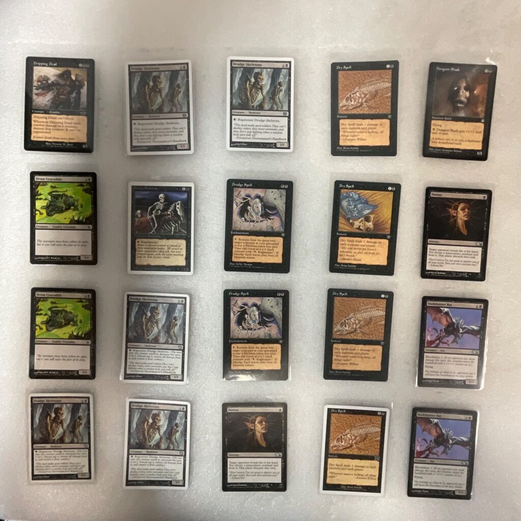 MTG 20 Card Black Lot Duress Drudge Skeletons Dry Spell Mixed Sets - Image 1