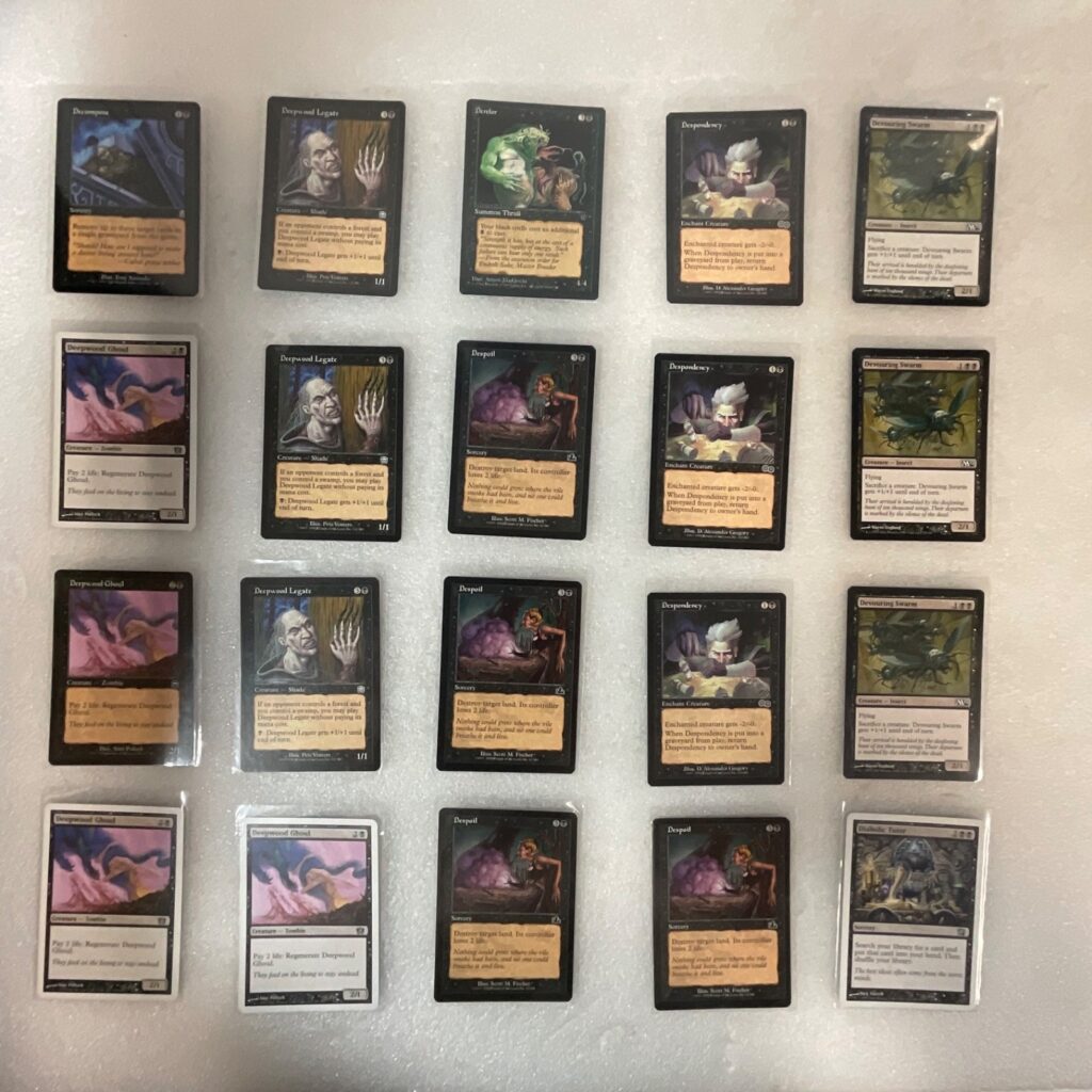 MTG 20 Card Black Lot Diabolic Tutor Derelor Mixed Sets - Image 1