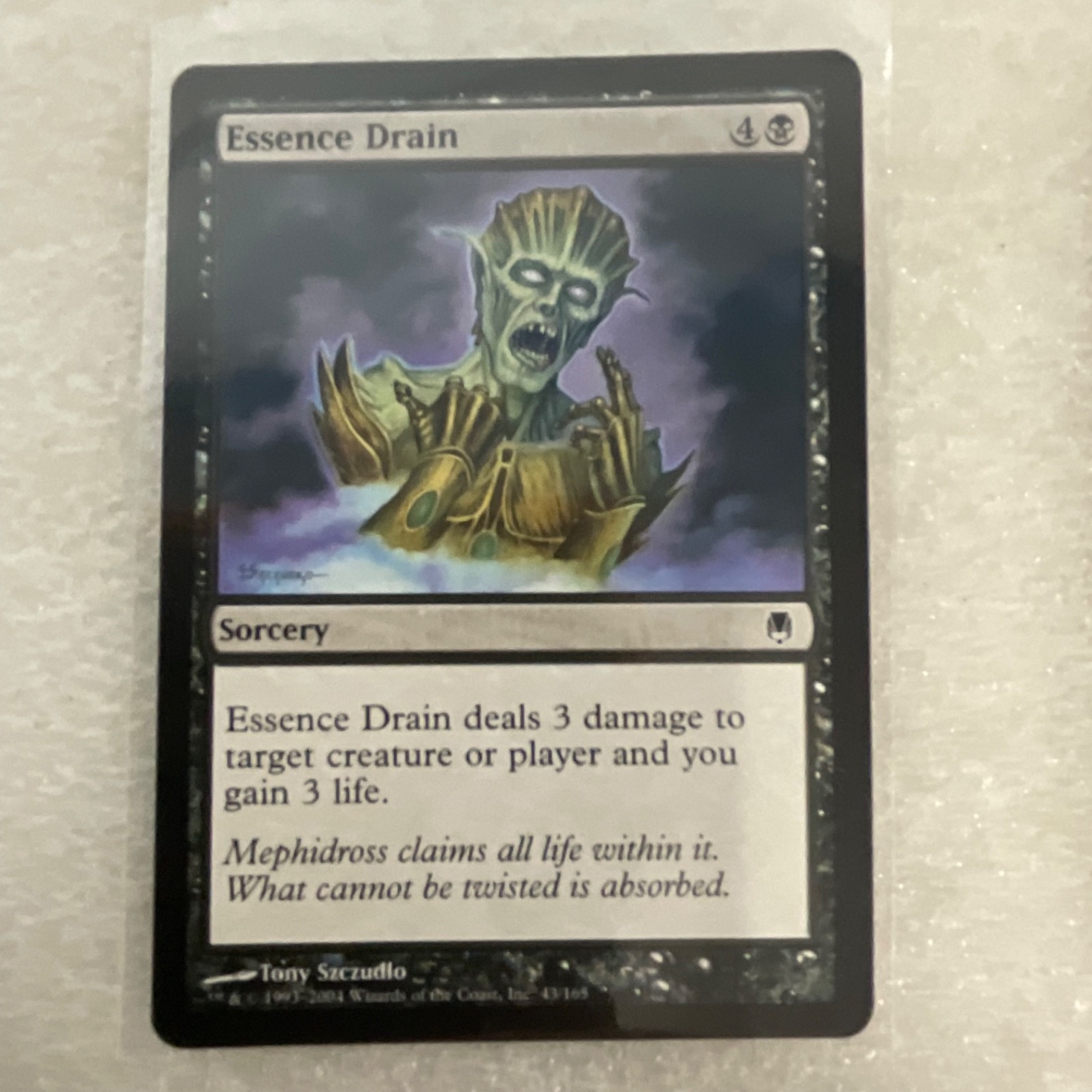 MTG 20 Card Black Lot Essence Drain Execute Enslaved Horror Mixed Sets - Image 18