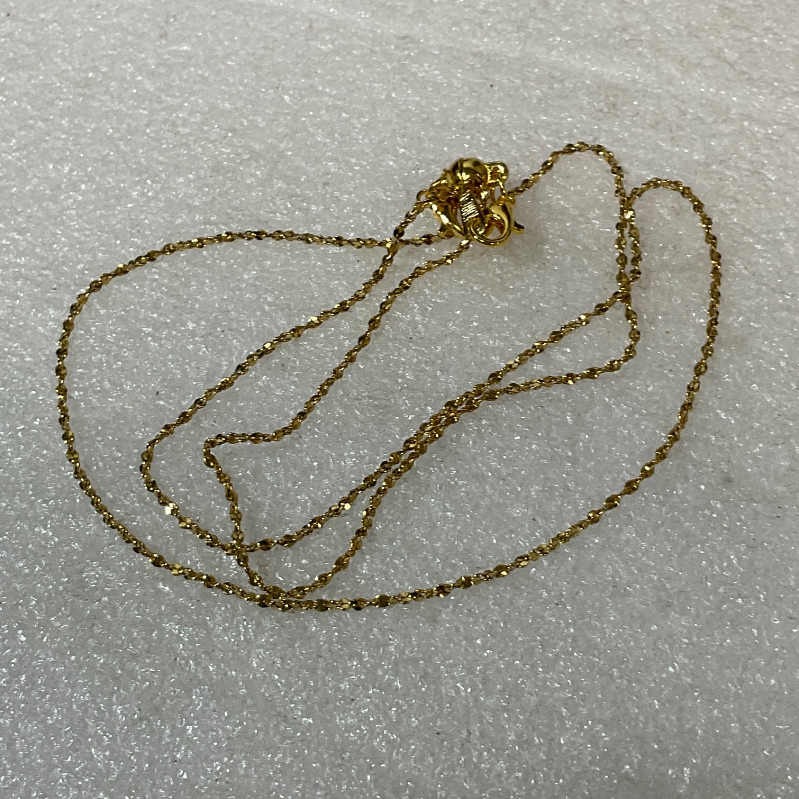 Vintage Gold Tone Rope Chain Necklace 24" Lobster Clasp Unisex Jewelry - Image 9