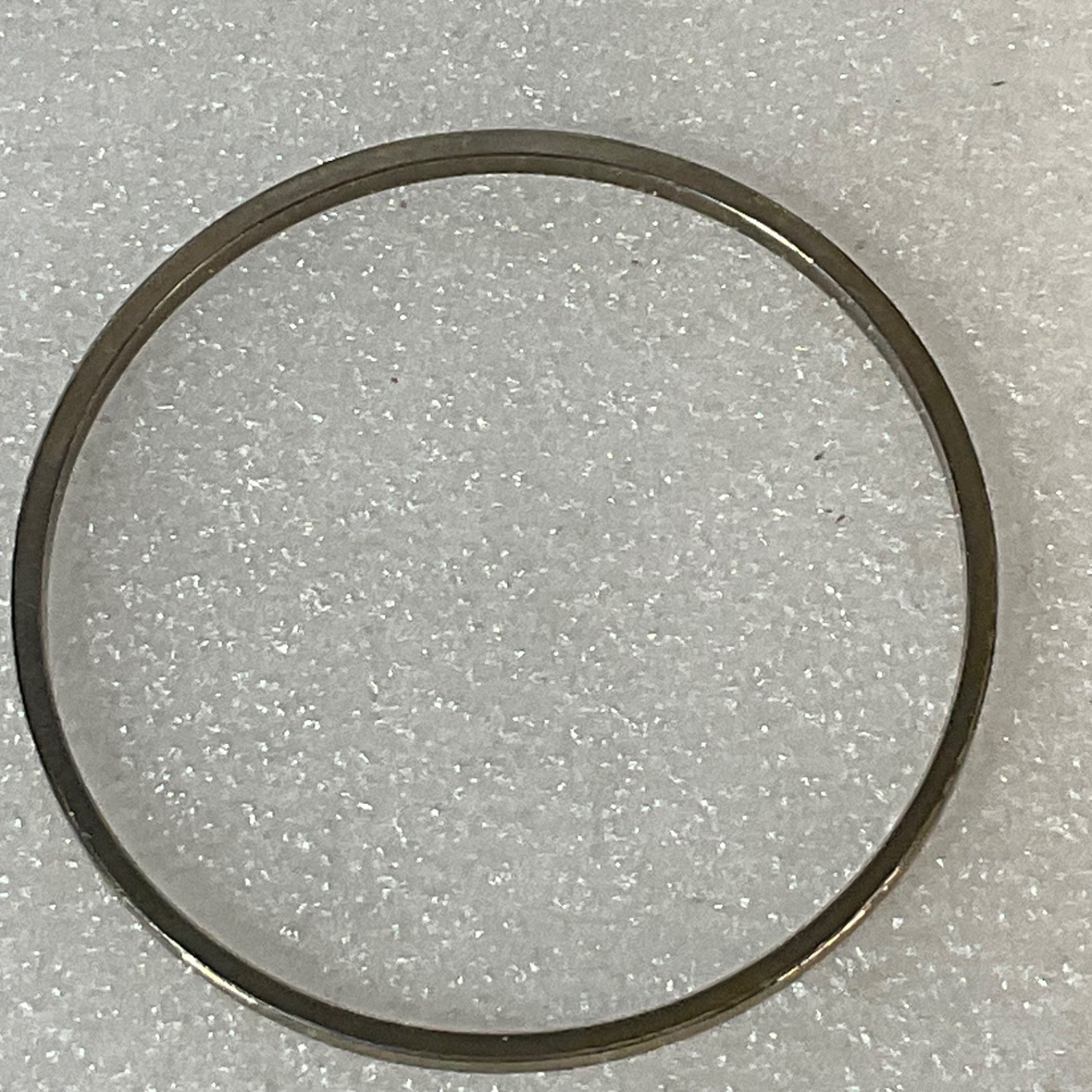 Vintage Silver Tone Bangle Bracelet 7.75in 12.1g Flat Edge Minimalist - Image 4
