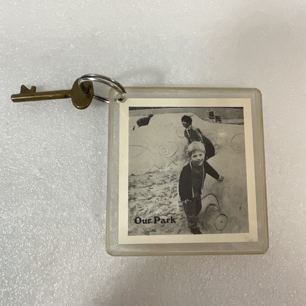Vintage Greater Vallejo Lioness Club Keychain & Brass Key Lioness Pride Everest - Image 1