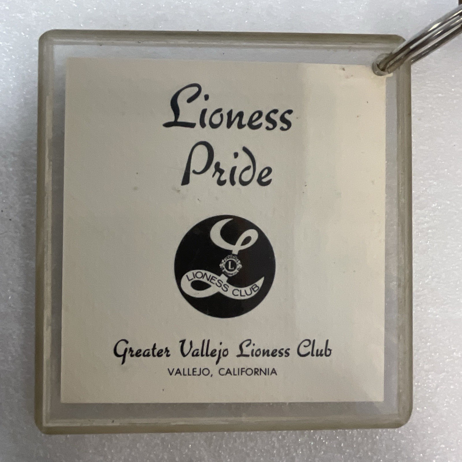 Vintage Greater Vallejo Lioness Club Keychain & Brass Key Lioness Pride Everest - Image 5