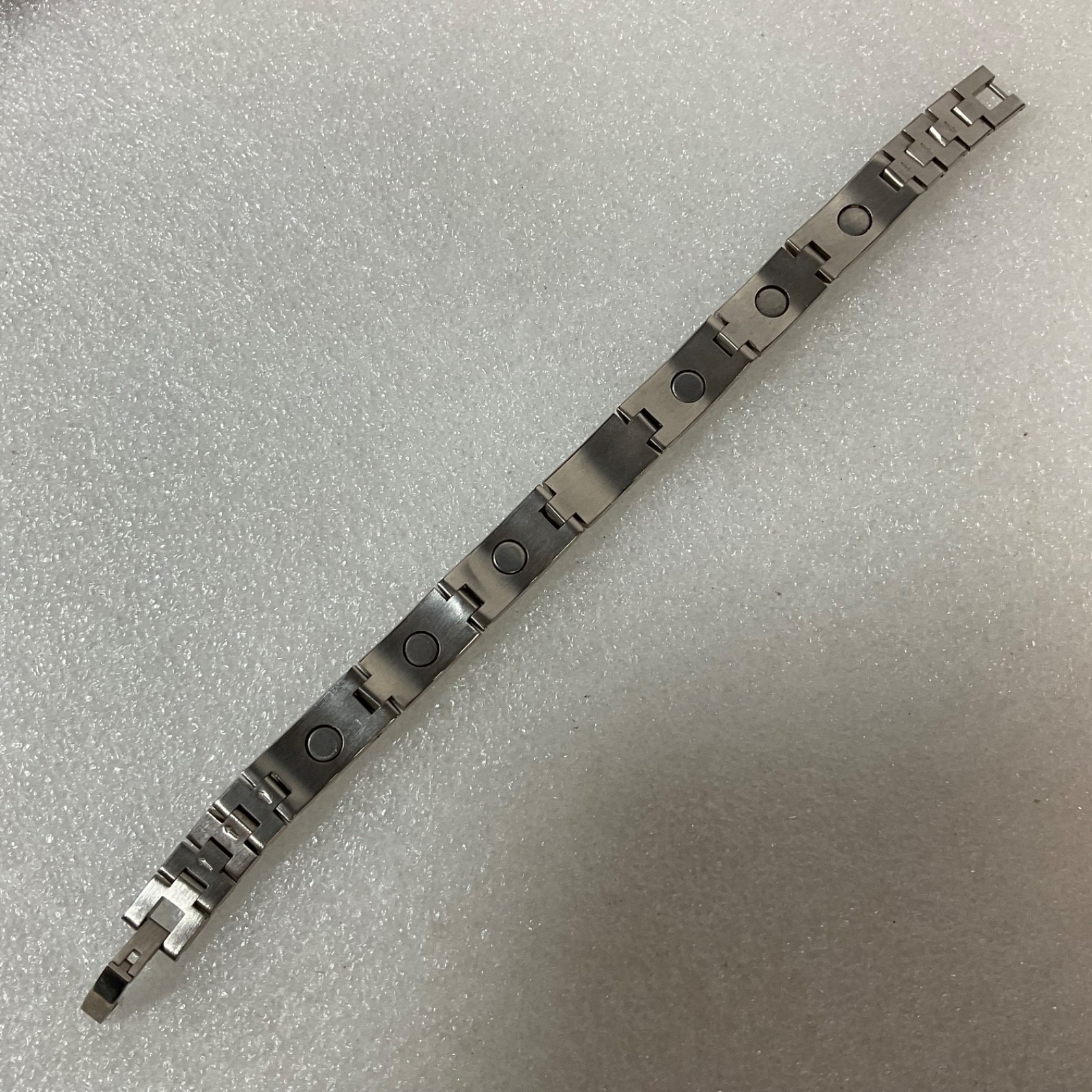7" Magnetic Therapy Bracelet Stainless Steel Link Unisex Jewelry - Image 2