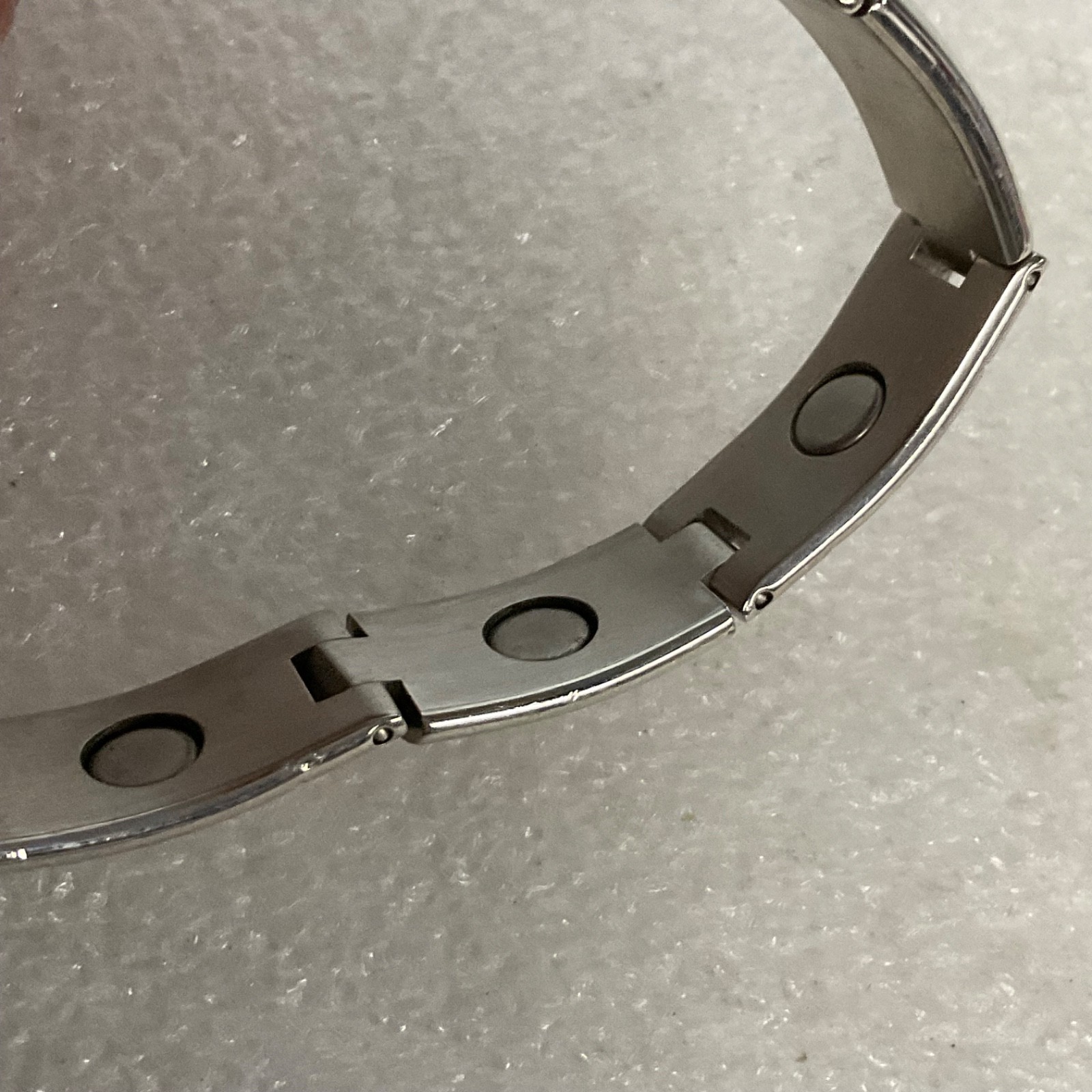 7" Magnetic Therapy Bracelet Stainless Steel Link Unisex Jewelry - Image 10