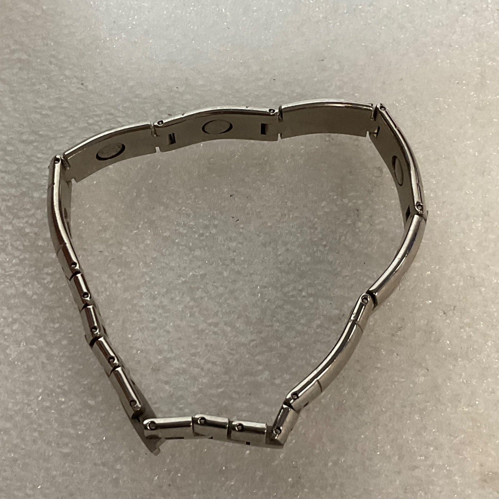 7" Magnetic Therapy Bracelet Stainless Steel Link Unisex Jewelry - Image 9