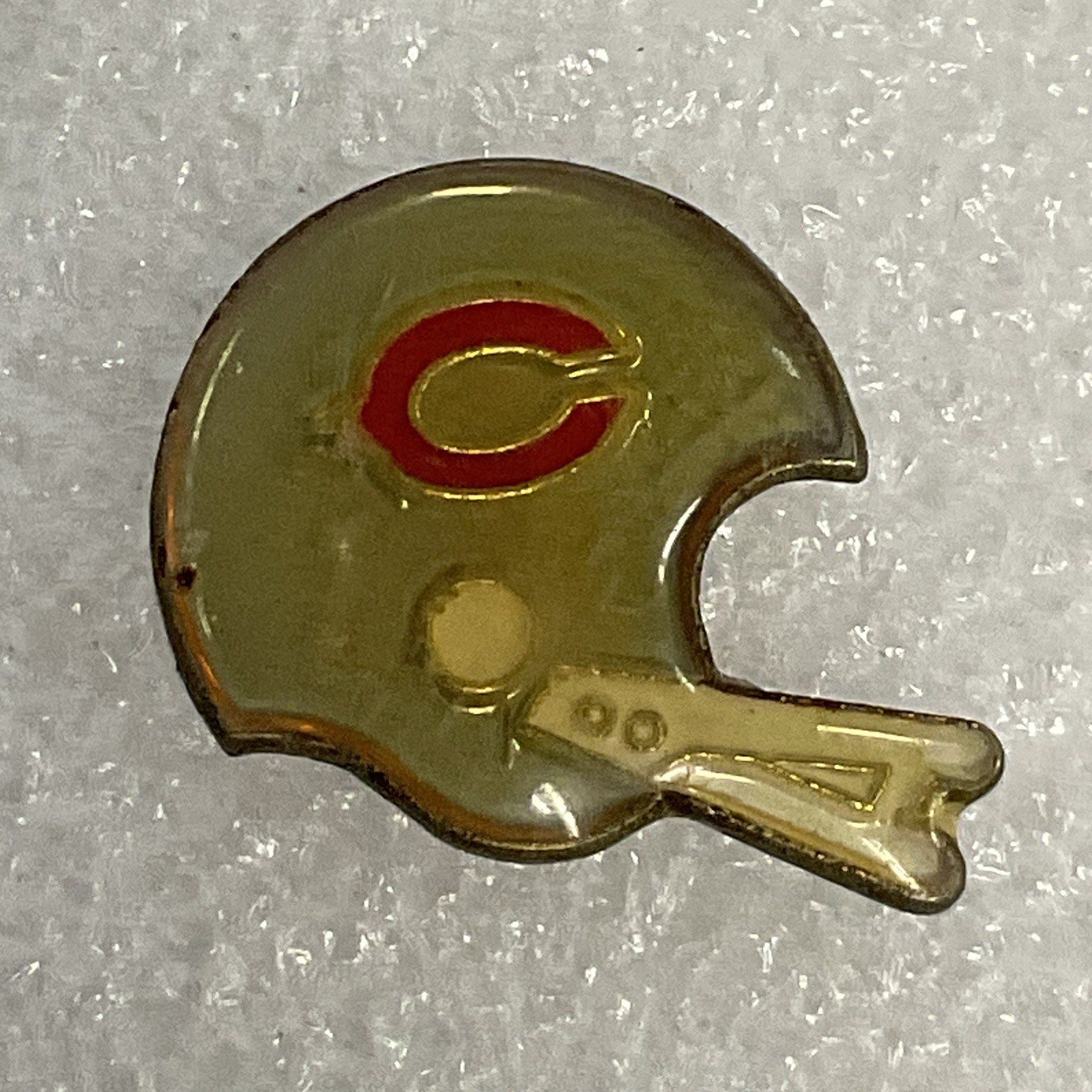 Vintage Chicago Bears NFL Football Helmet Lapel Pin Pinback Collectible VTG - Image 1