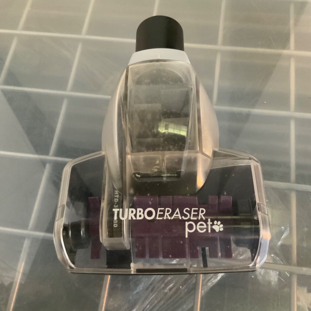 TurboEraser Pet Vacuum Upholstery Tool Attachment 6.75 in Purple Brush - Image 1