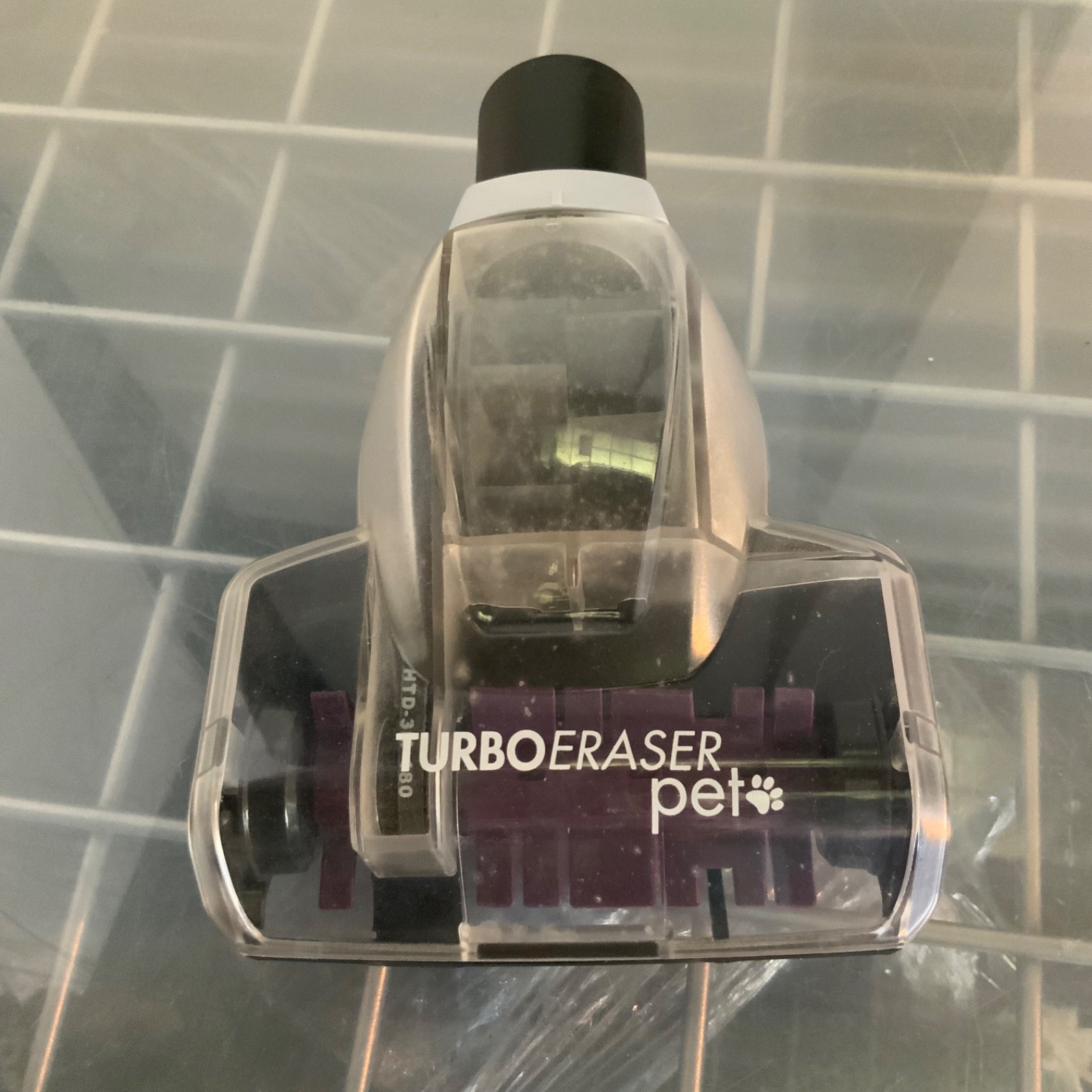 TurboEraser Pet Vacuum Upholstery Tool Attachment 6.75 in Purple Brush - Image 1