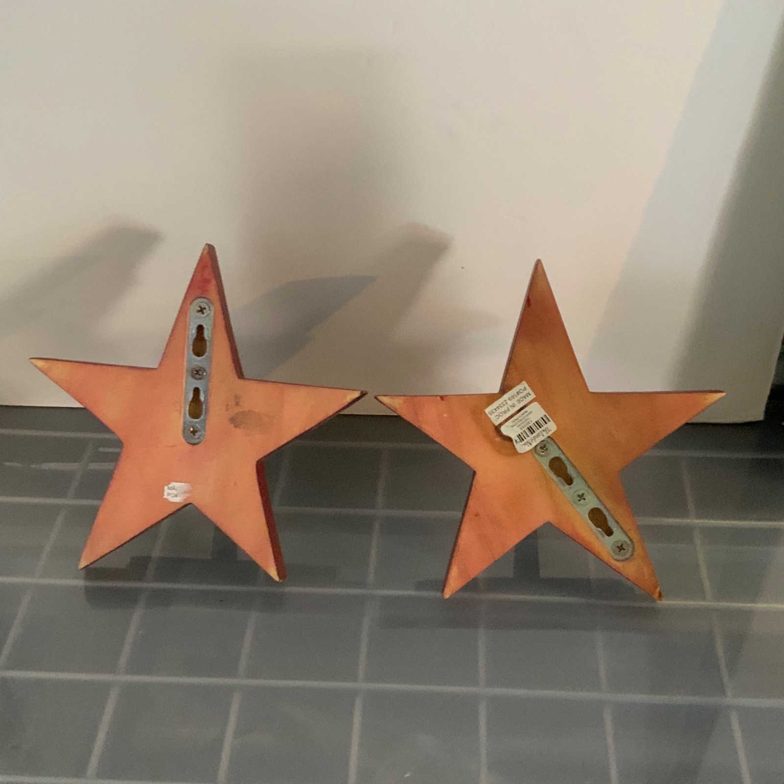 The Land of Nod Red Star Wood Wall Hooks 7 in Set of 2 - Image 5