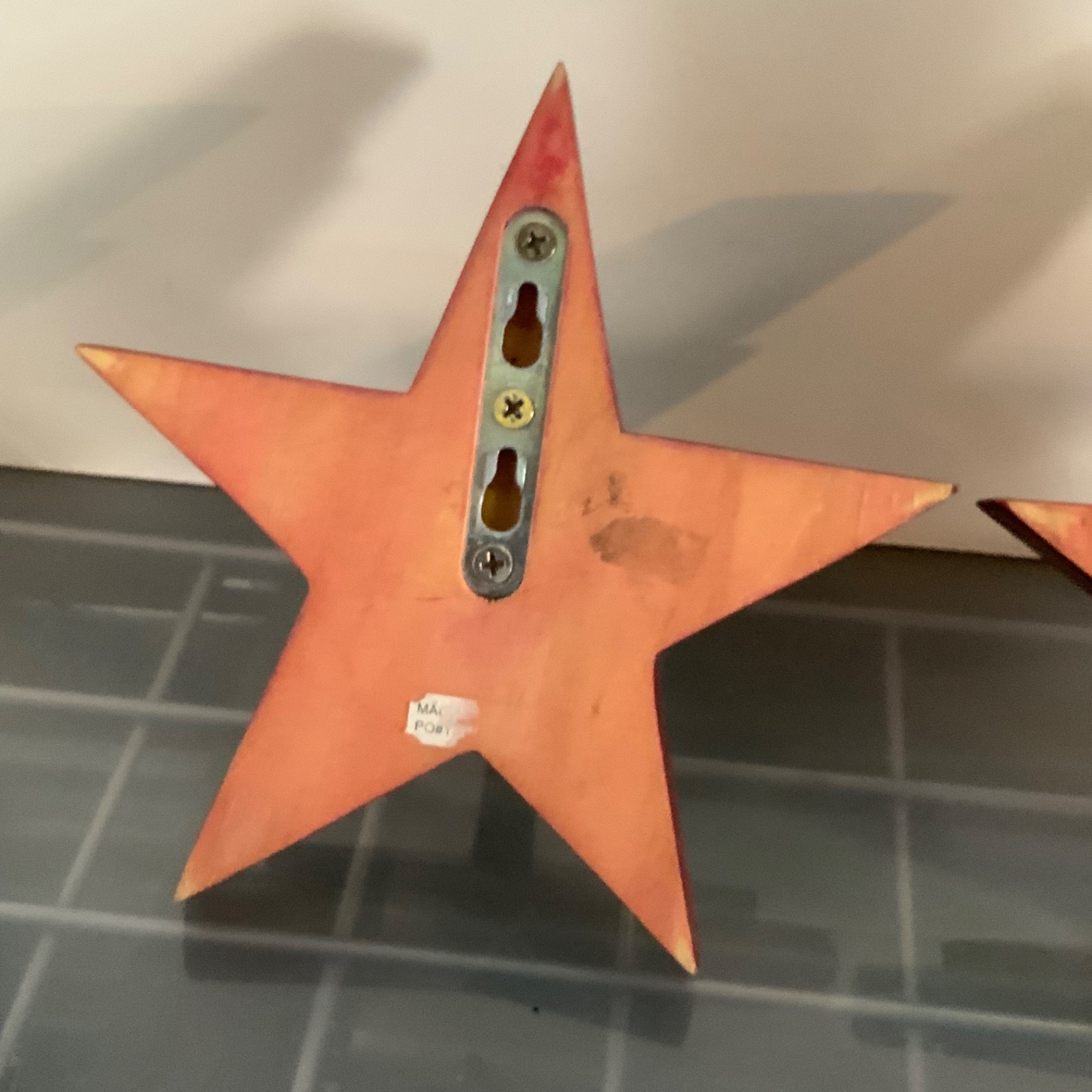 The Land of Nod Red Star Wood Wall Hooks 7 in Set of 2 - Image 6