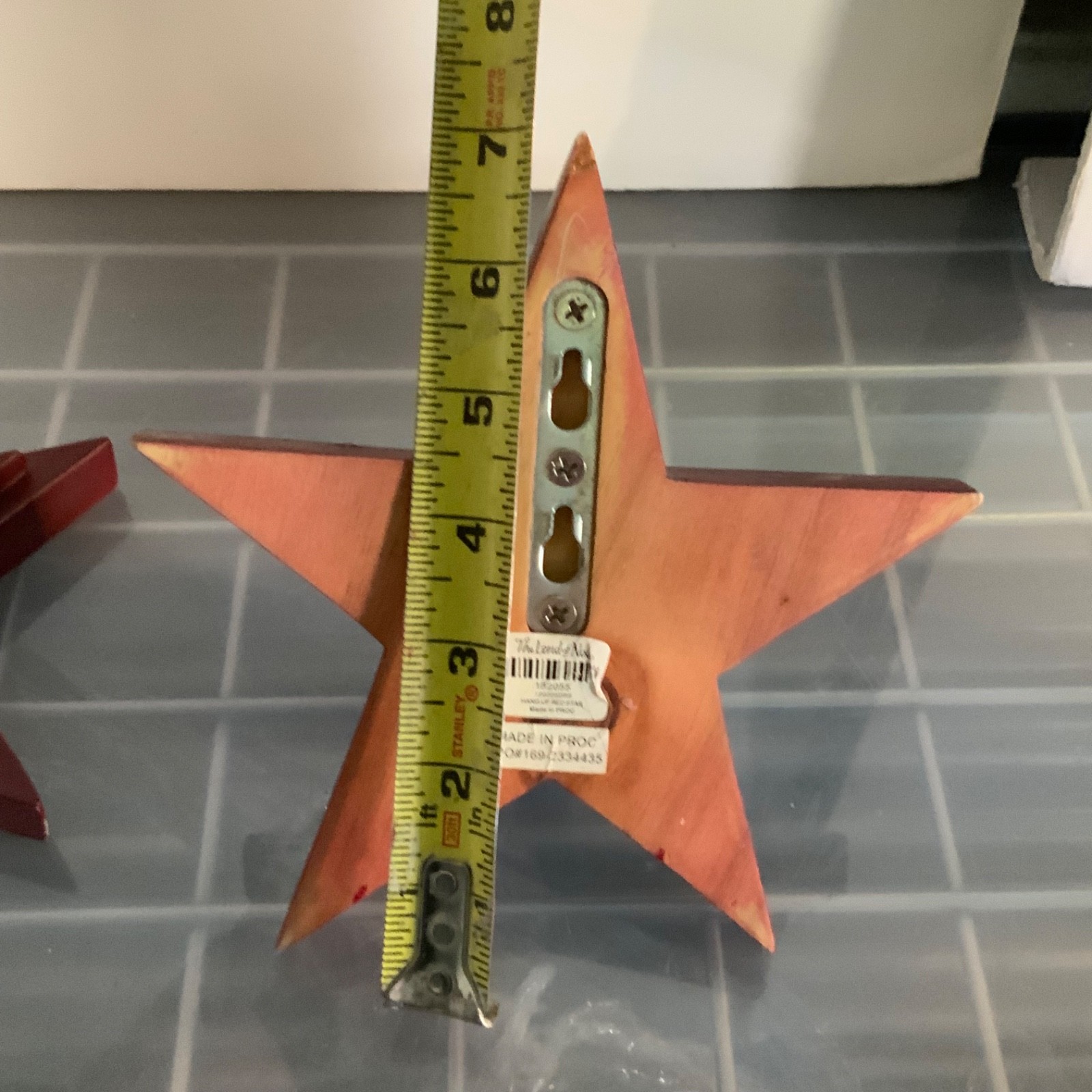 The Land of Nod Red Star Wood Wall Hooks 7 in Set of 2 - Image 11