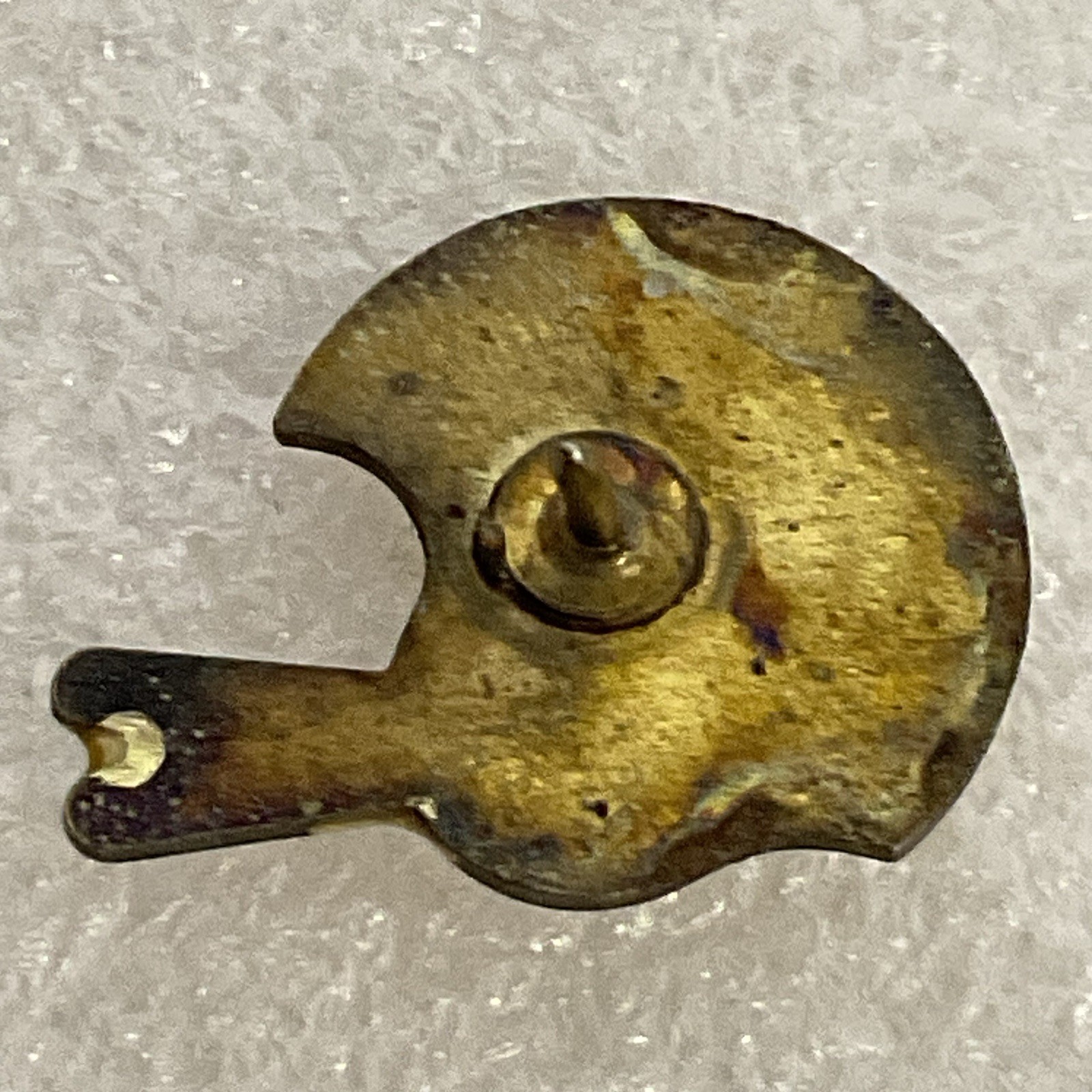 Vintage Texas Longhorns Football Helmet Pin Gold Tone Red Logo Rare Collectible - Image 2