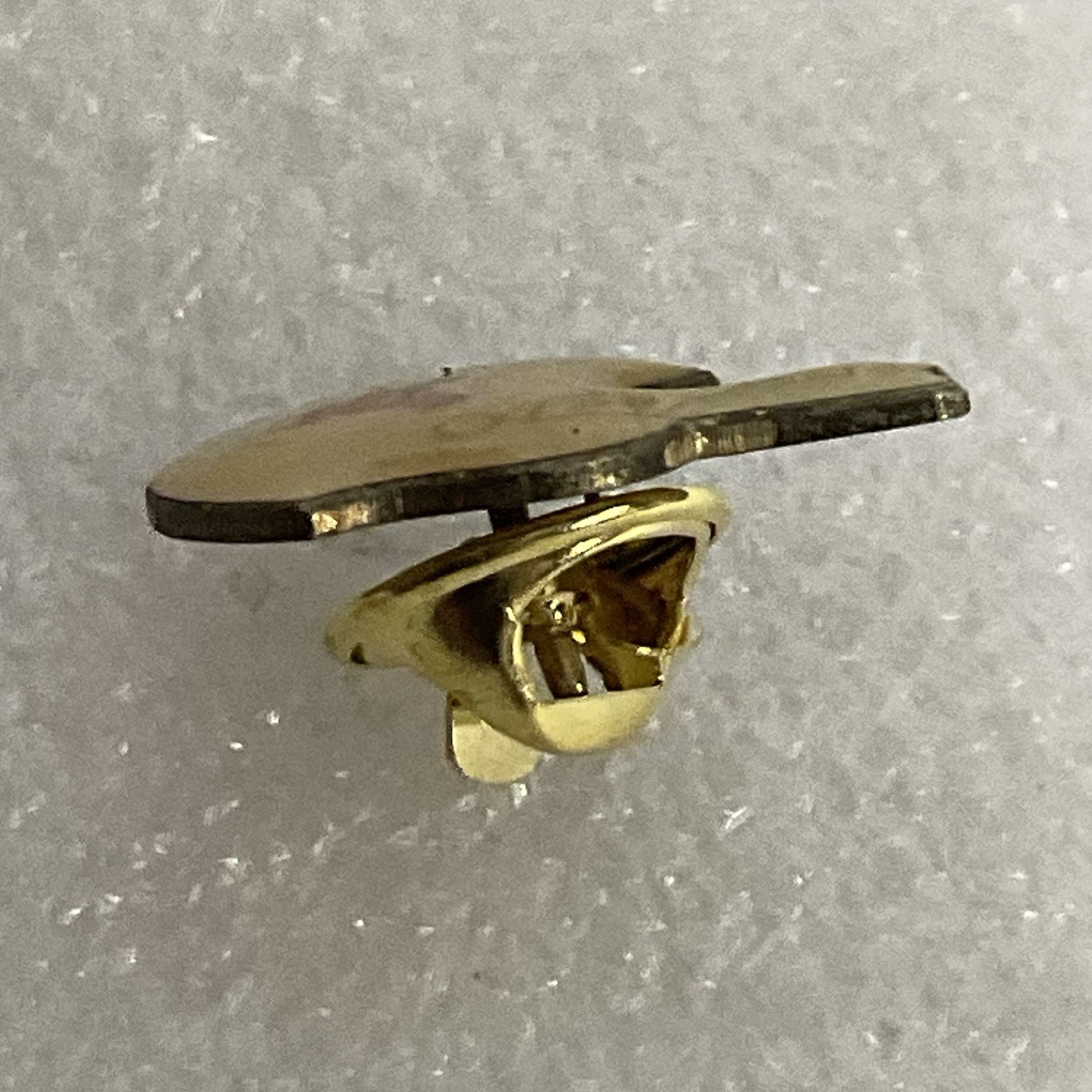 Vintage Texas Longhorns Football Helmet Pin Gold Tone Red Logo Rare Collectible - Image 4