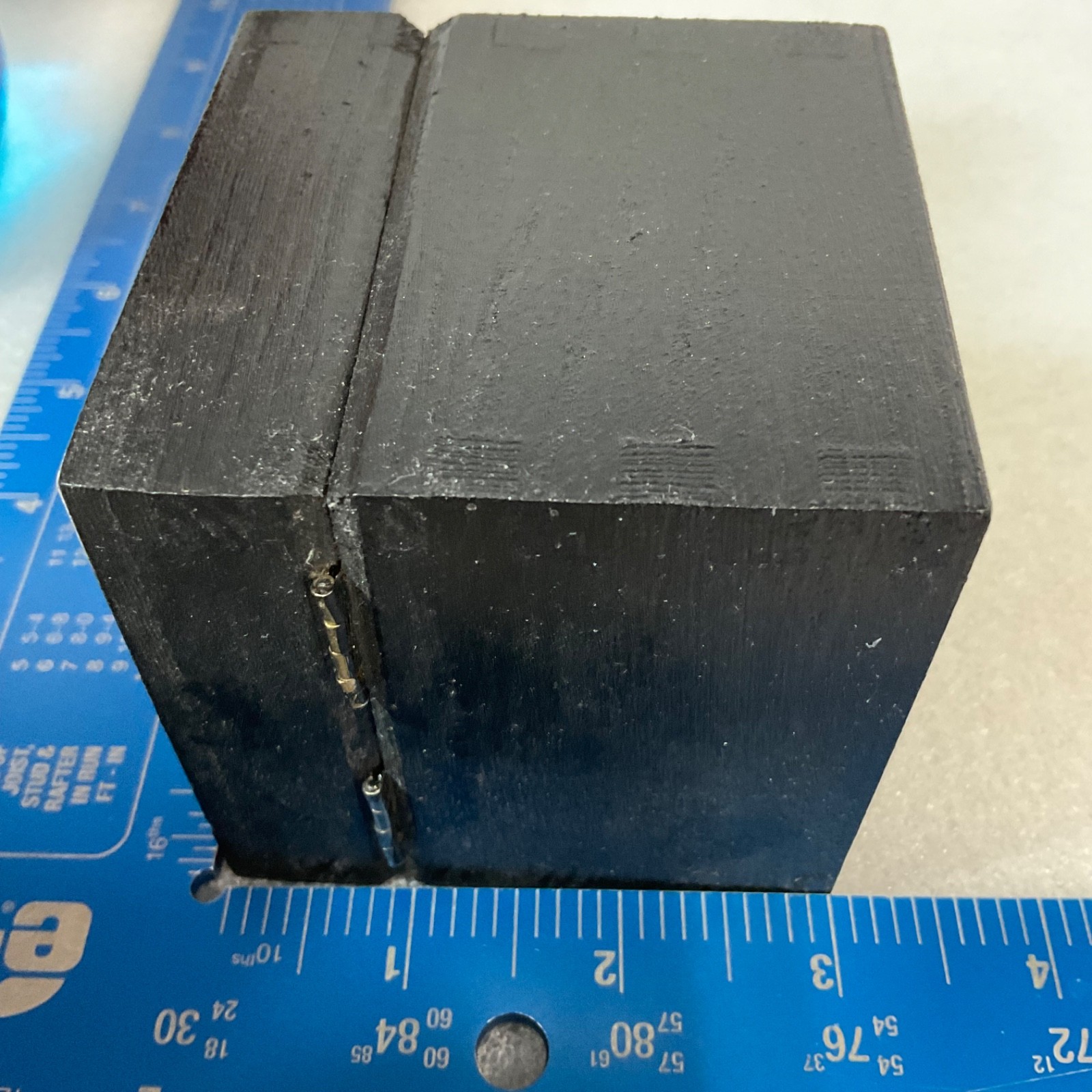 Callahan Silent Years Black Lacquer Wood Trinket Box 3in Cube - Image 10
