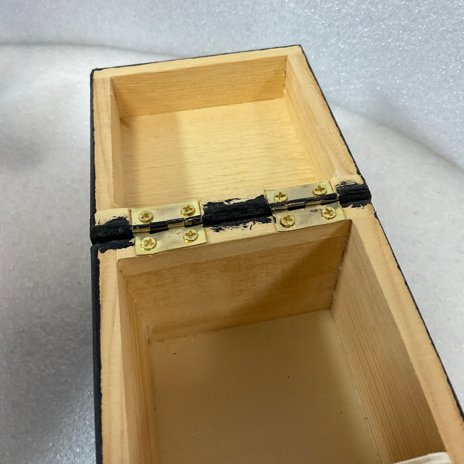 Callahan Silent Years Black Lacquer Wood Trinket Box 3in Cube - Image 7