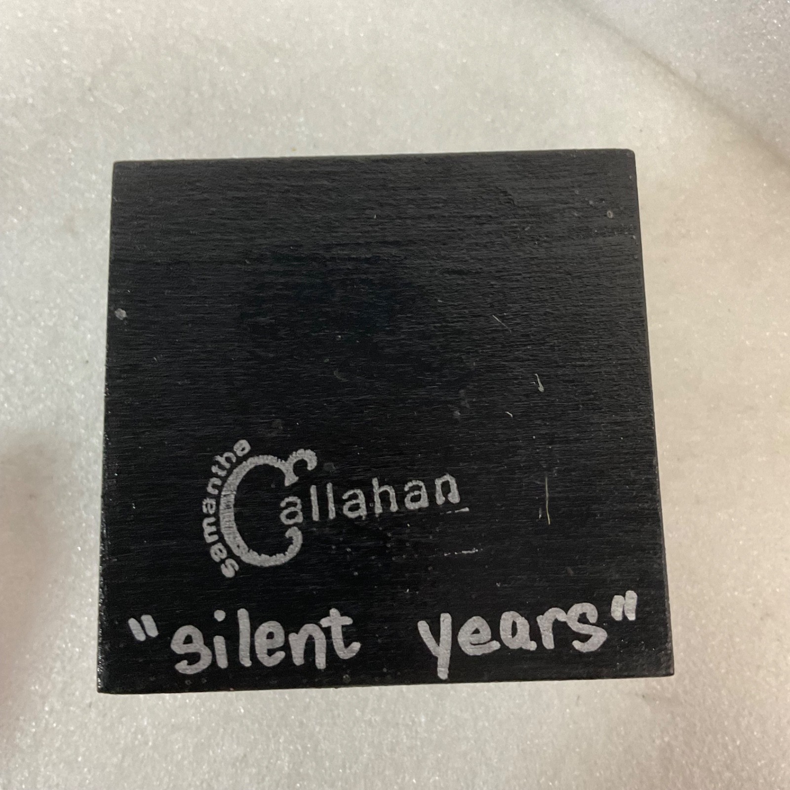 Callahan Silent Years Black Lacquer Wood Trinket Box 3in Cube - Image 11
