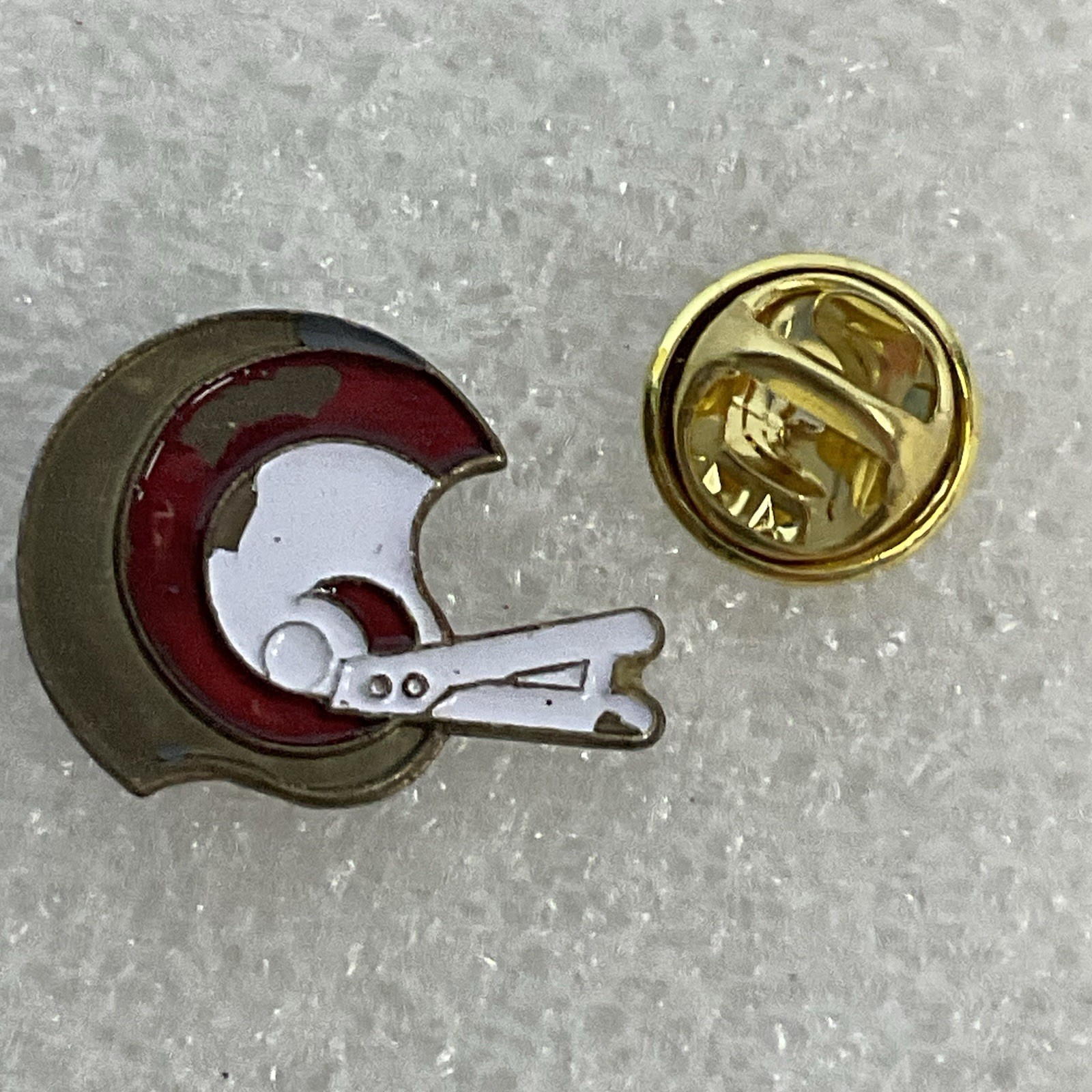 Vintage Rams Football Helmet Pin Lapel Tie Tack Enamel Collectible Rare - Image 4