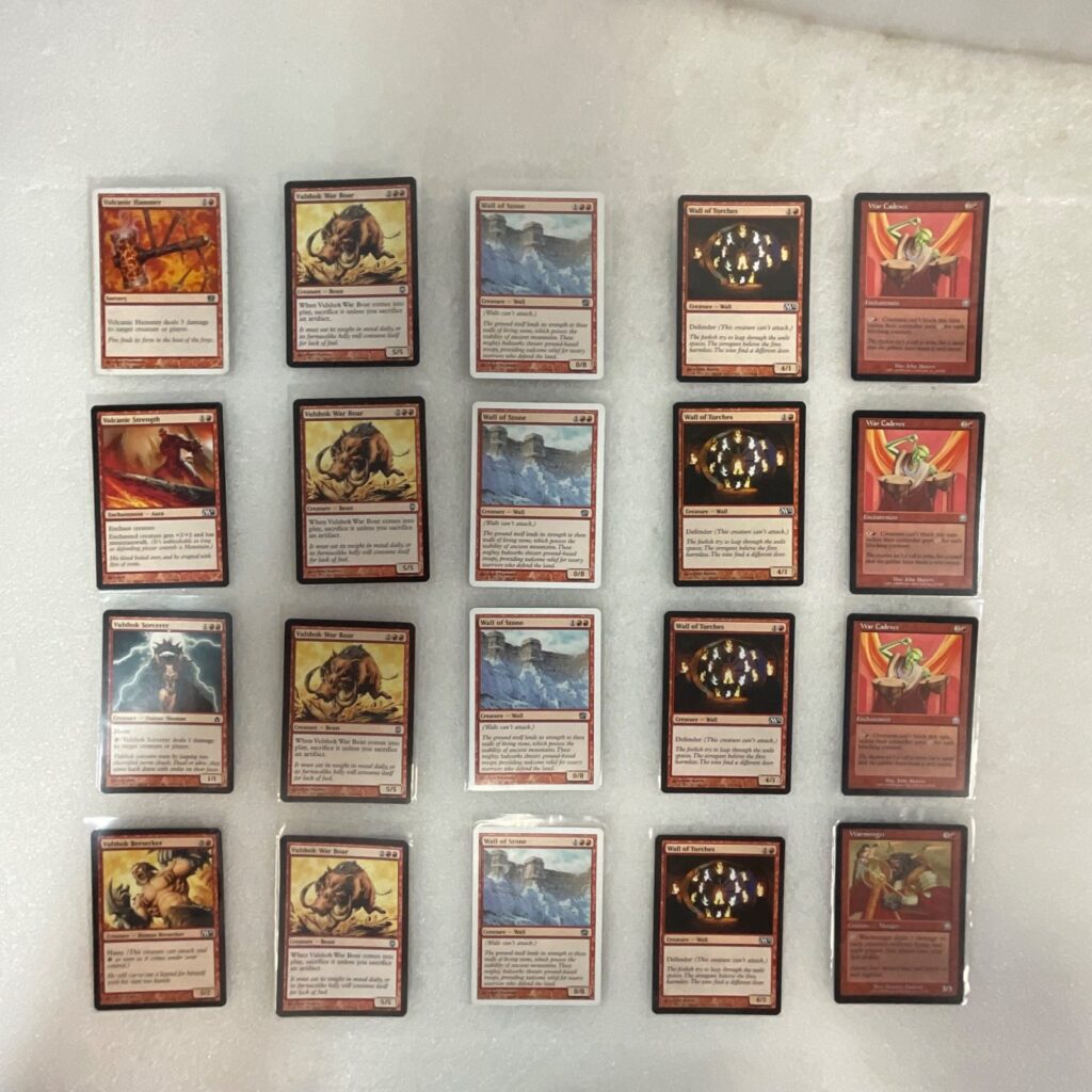 MTG 20 Card Red Lot Wall of Stone War Cadence Mixed Sets - Image 1