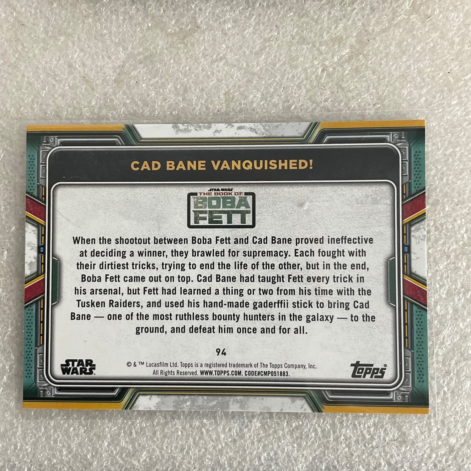 2022 Topps Star Wars Book of Boba Fett 9 Card Lot Luke Grogu Cad Bane - Image 19