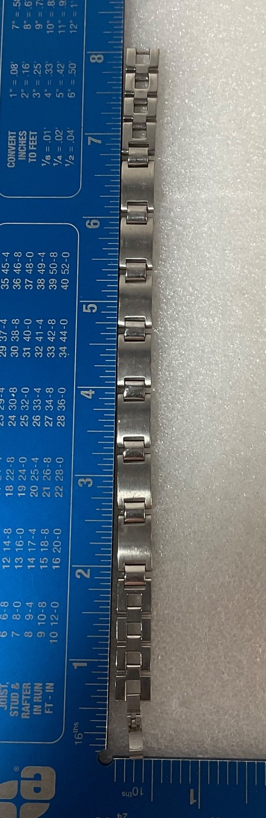 7.25in Magnetic Therapy Bracelet Stainless Steel Link 34.45g Missing Magnets - Image 9