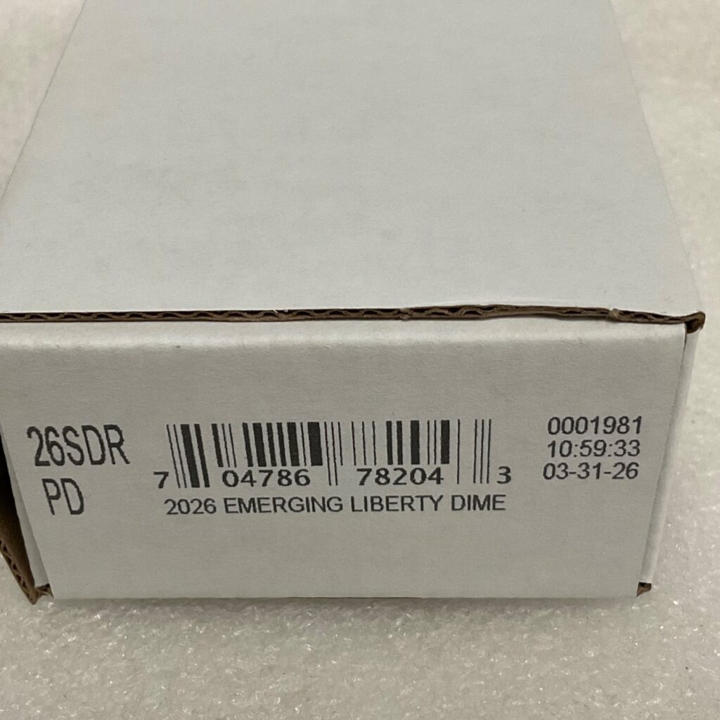 2026 Emerging Liberty Dime P D 2 Roll Set Sealed US Mint Box 26SDR - Image 1