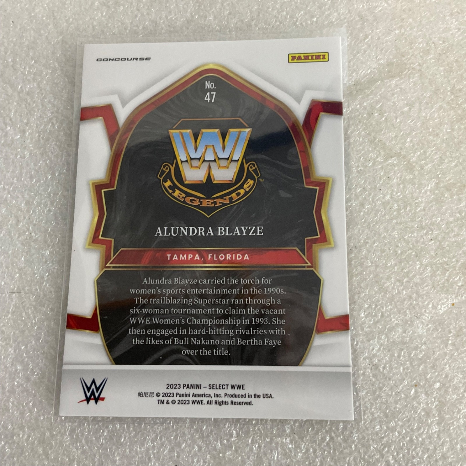 2023 Panini Select WWE Red Blue Prizm 7 Card Lot Hulk Hogan The Rock Michaels - Image 9