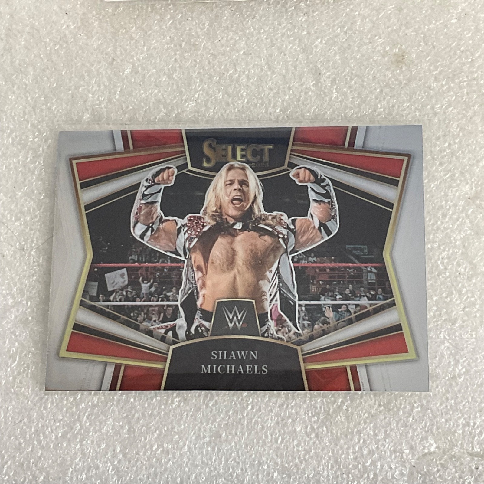 2023 Panini Select WWE Red Blue Prizm 7 Card Lot Hulk Hogan The Rock Michaels - Image 8