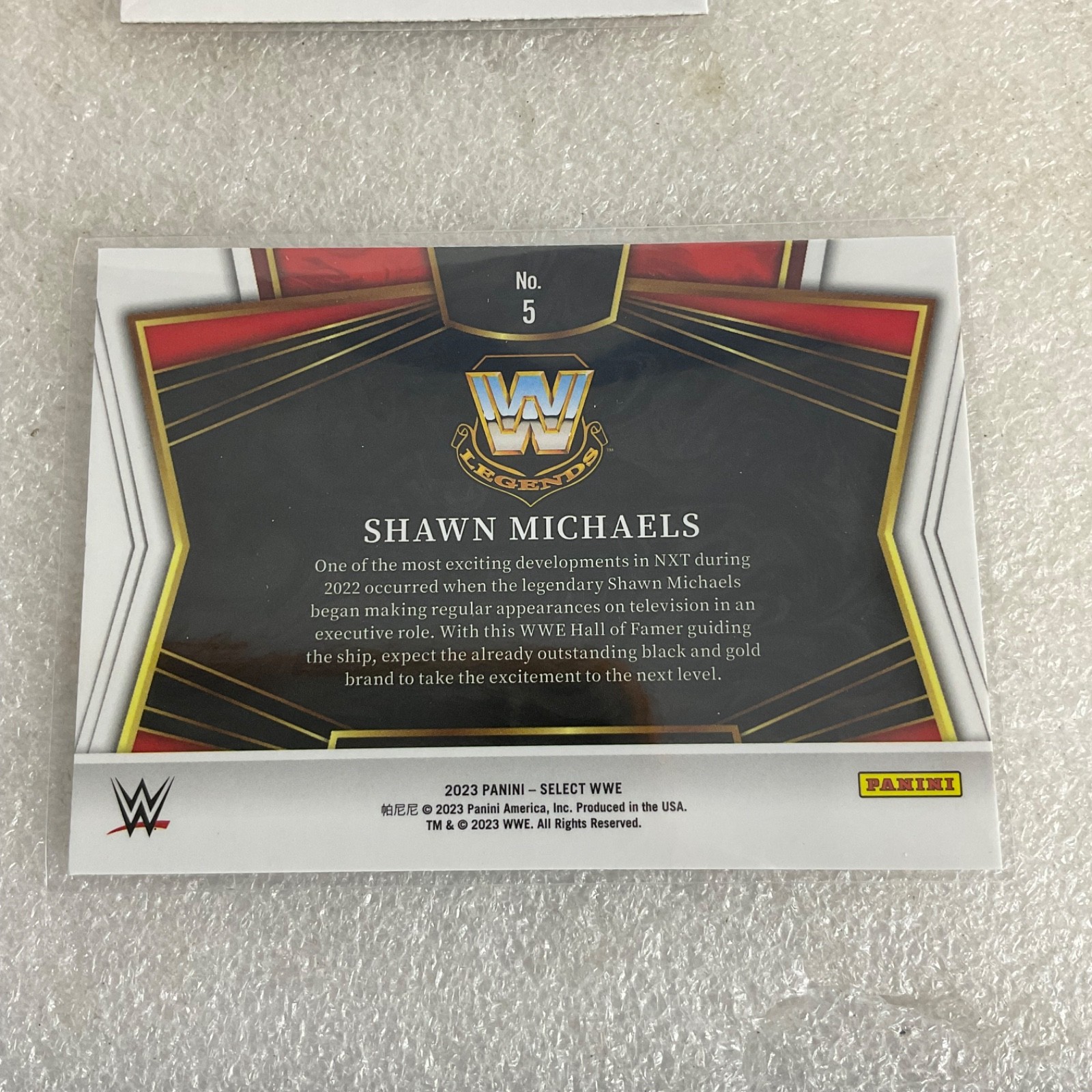2023 Panini Select WWE Red Blue Prizm 7 Card Lot Hulk Hogan The Rock Michaels - Image 12