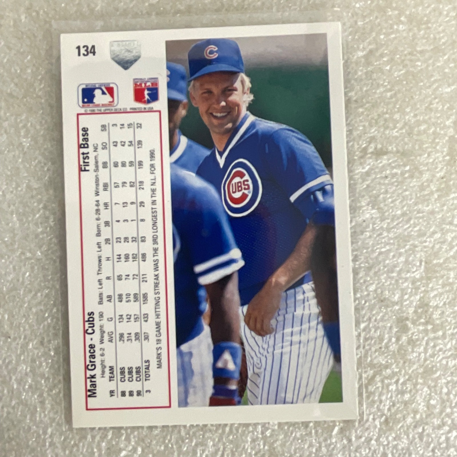1991 & 2025 Topps Upper Deck Baseball 10 Card Lot Mark Grace McNeil - Image 17