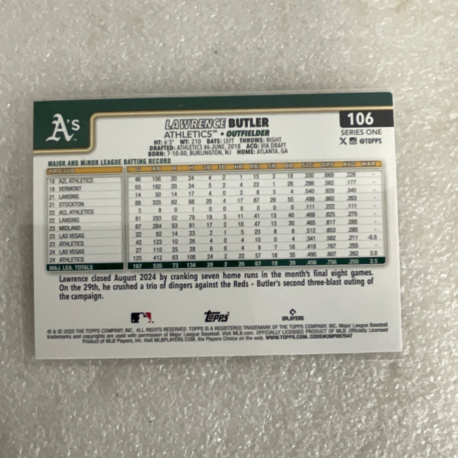1991 & 2025 Topps Upper Deck Baseball 10 Card Lot Mark Grace McNeil - Image 15