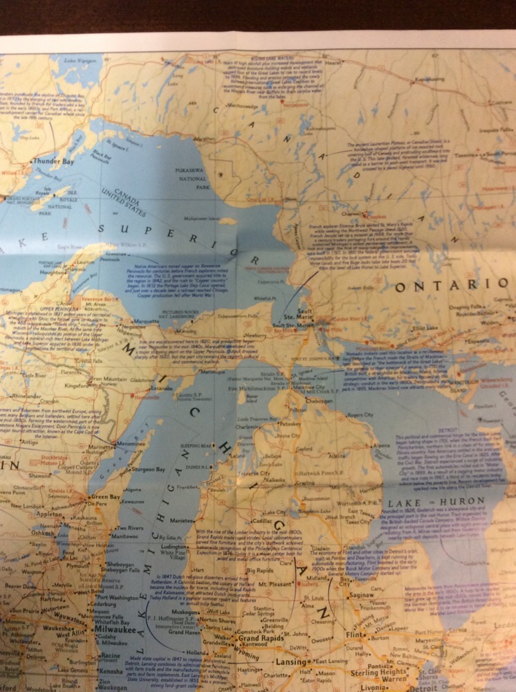 The Great Lakes Map 1987 The National Geographic Society OldPaperMapsCom - Image 6