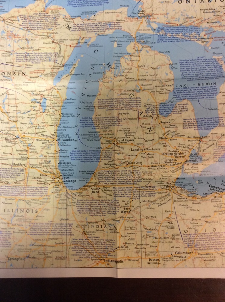 The Great Lakes Map 1987 The National Geographic Society OldPaperMapsCom - Image 5