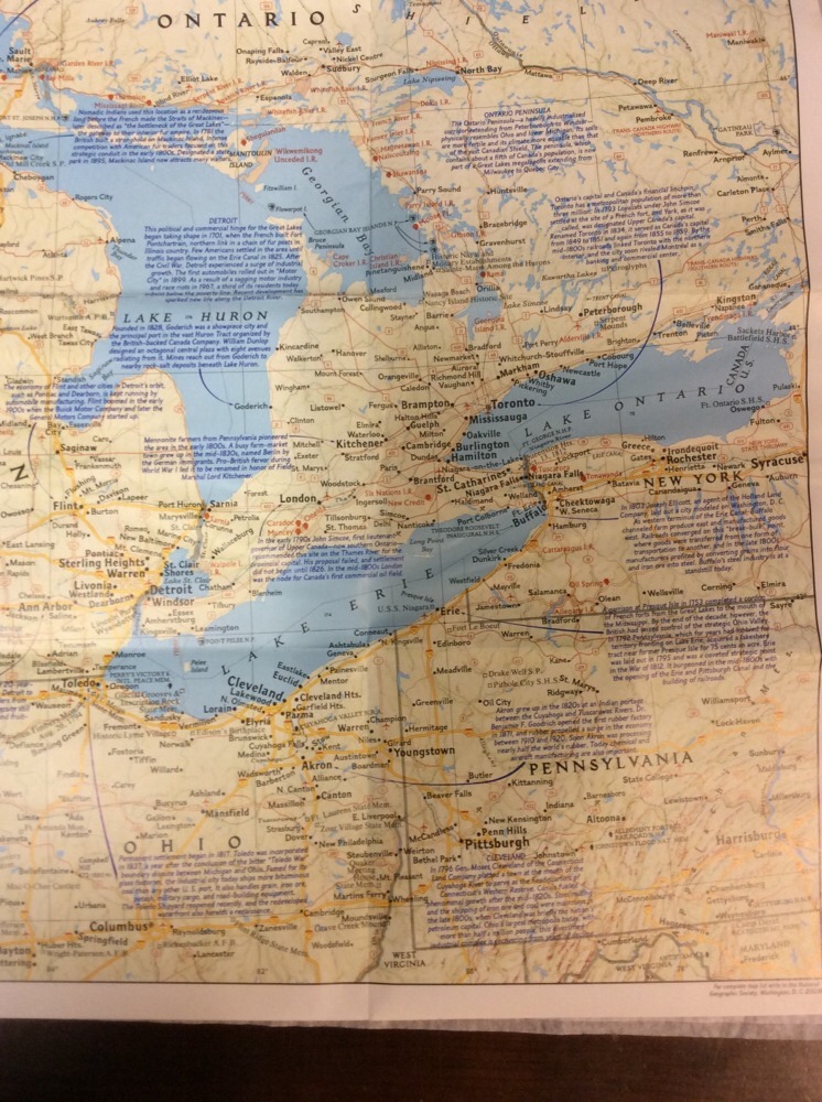 The Great Lakes Map 1987 The National Geographic Society OldPaperMapsCom - Image 8