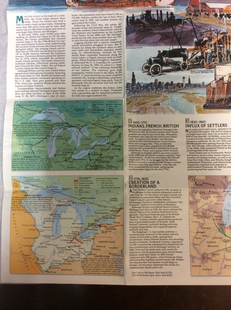 The Great Lakes Map 1987 The National Geographic Society OldPaperMapsCom - Image 10