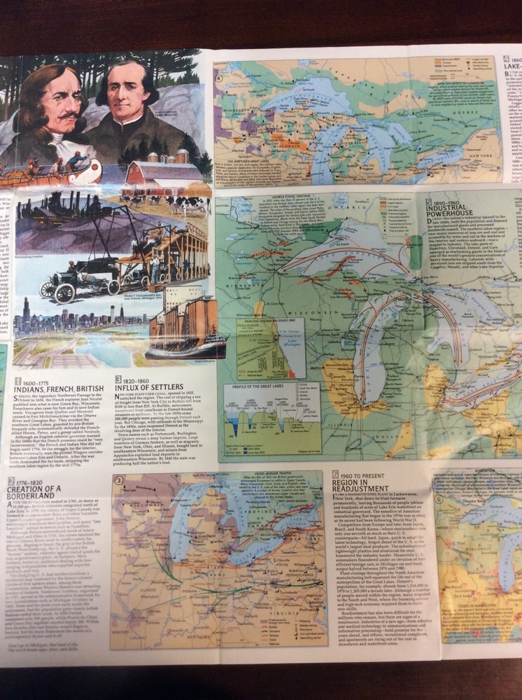 The Great Lakes Map 1987 The National Geographic Society OldPaperMapsCom - Image 11