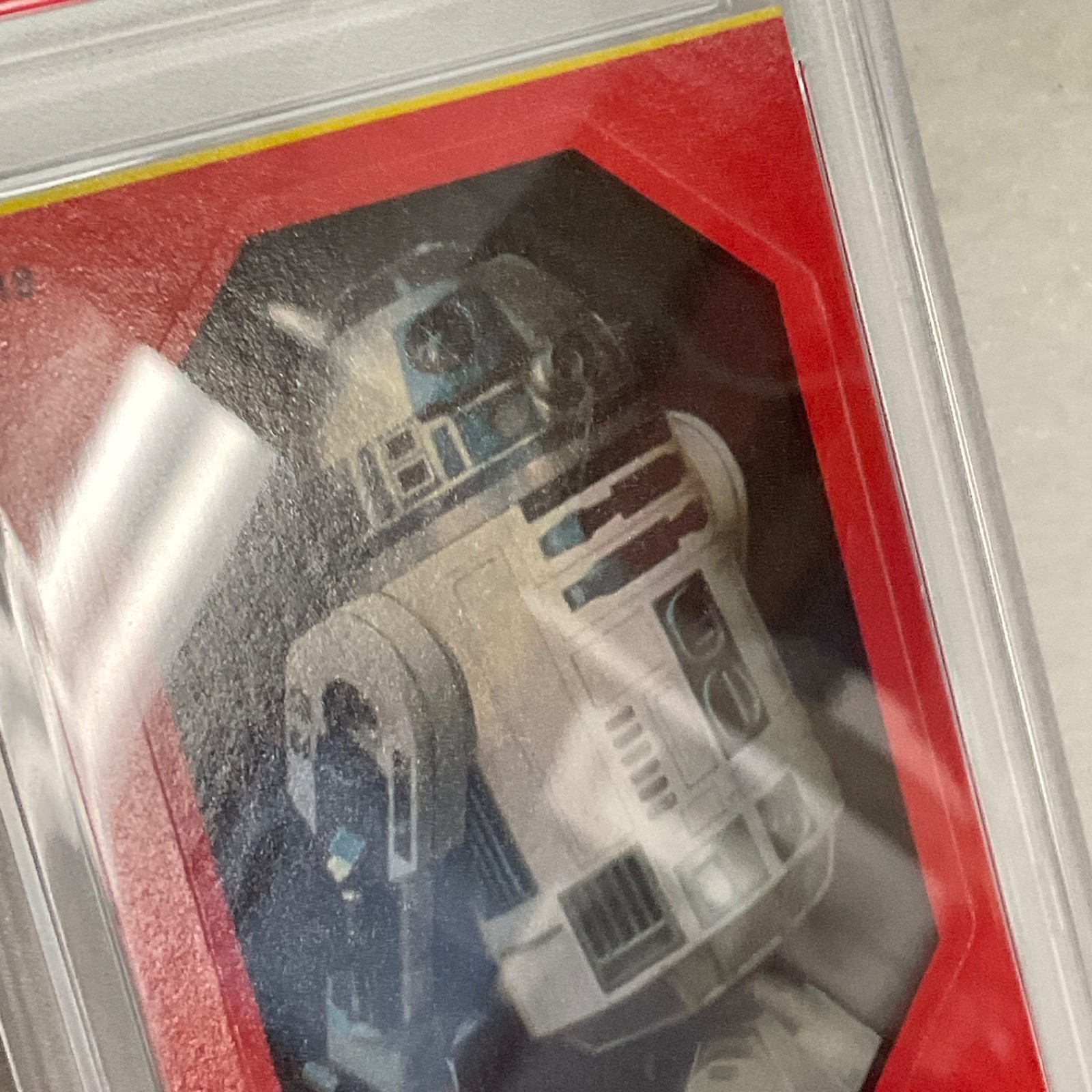 Star Wars 1983 Return Jedi R2-D2 Red Boarder Sticker Card #18 PSA8 CERT#73371211 - Image 11