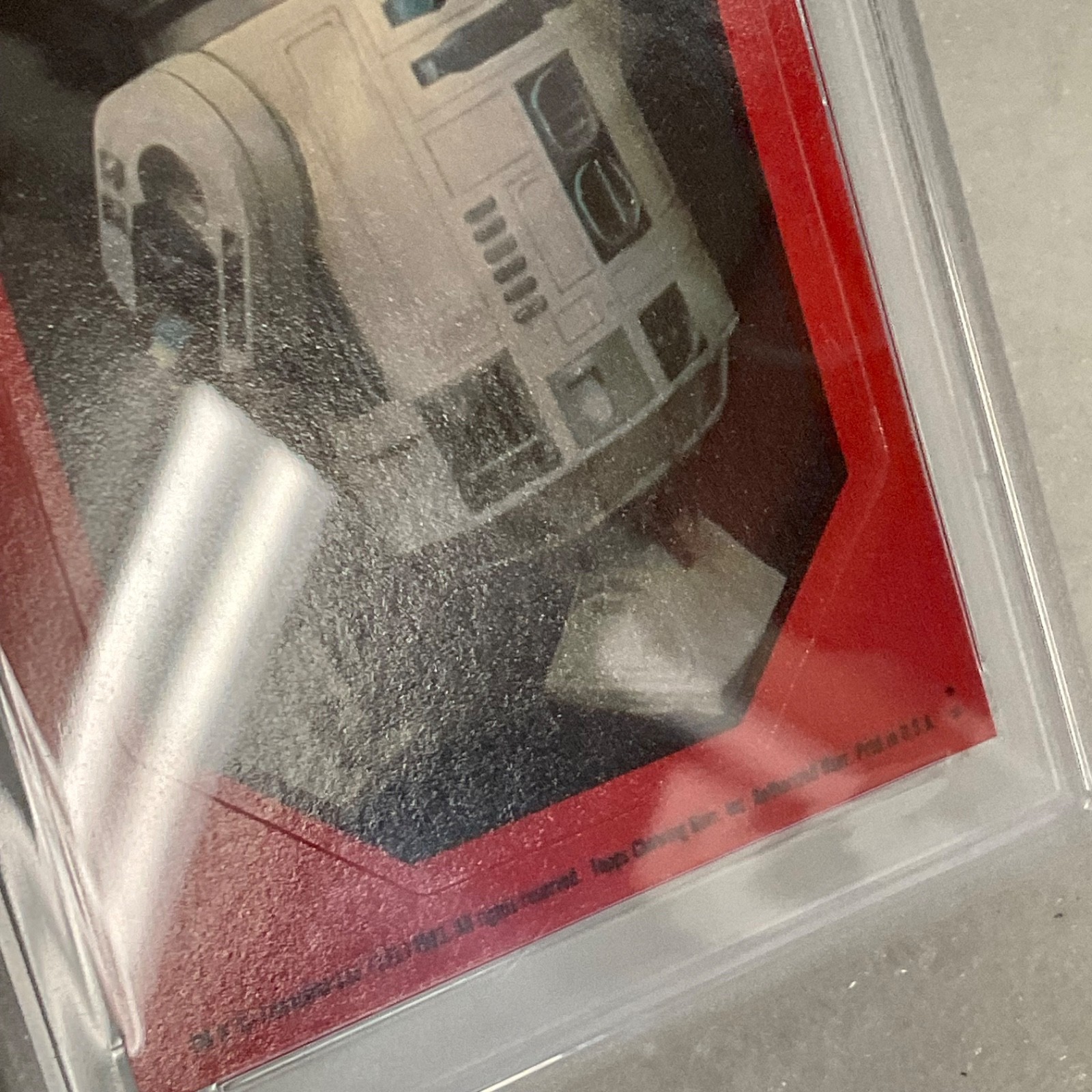 Star Wars 1983 Return Jedi R2-D2 Red Boarder Sticker Card #18 PSA8 CERT#73371211 - Image 12