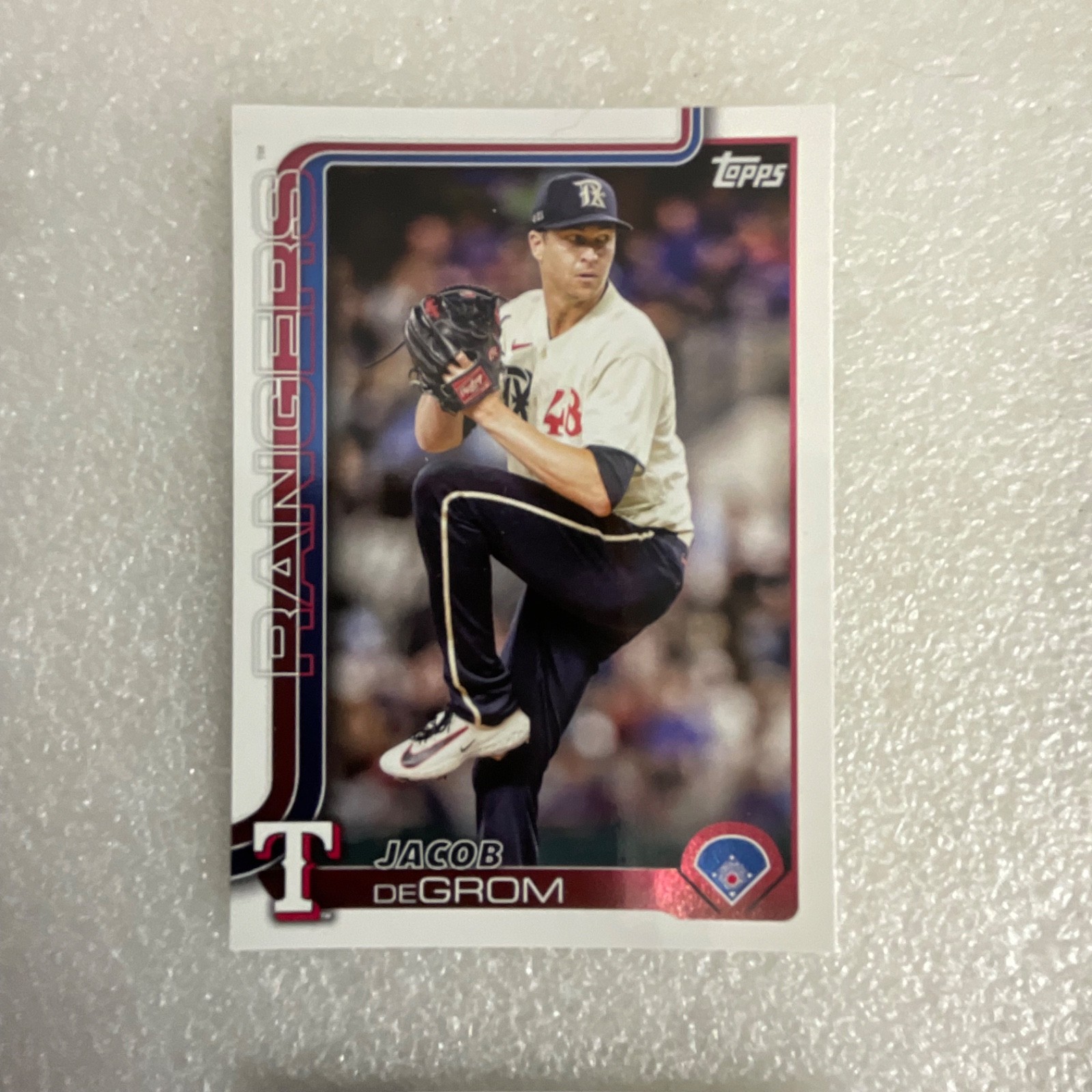 2025 Topps Series 1 Baseball 10 Card Lot deGrom Olson Turang Stott - Image 2