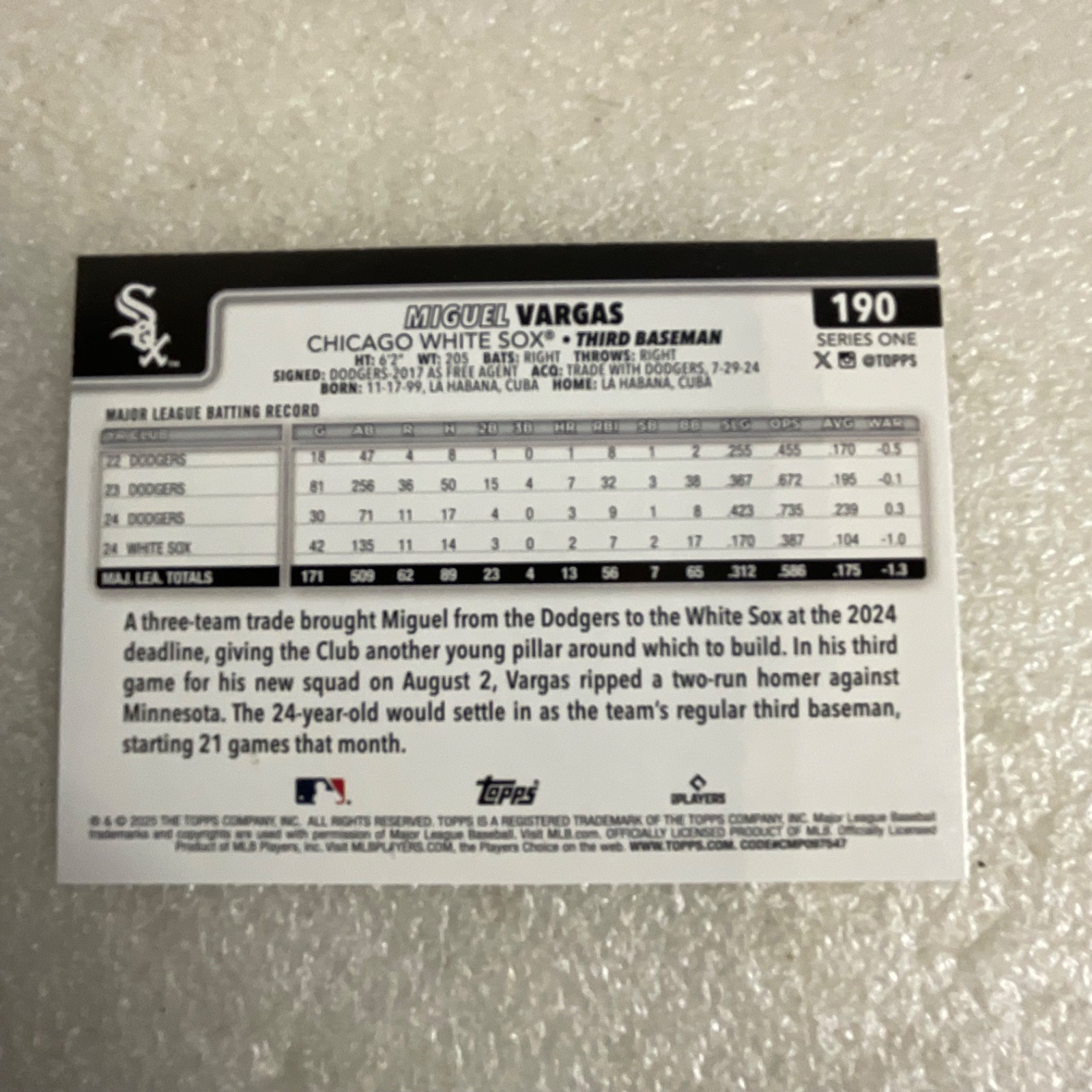 2025 Topps Series 1 Baseball 10 Card Lot deGrom Olson Turang Stott - Image 21
