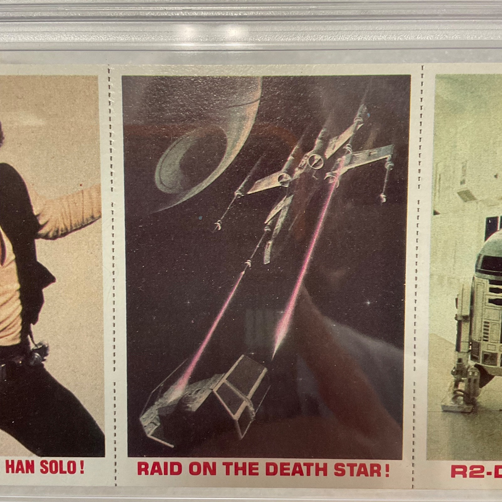 1980 Star Wars Burger King Space Raid R2-D2 3-Panel PSA 5 CERT#149549752 - Image 5