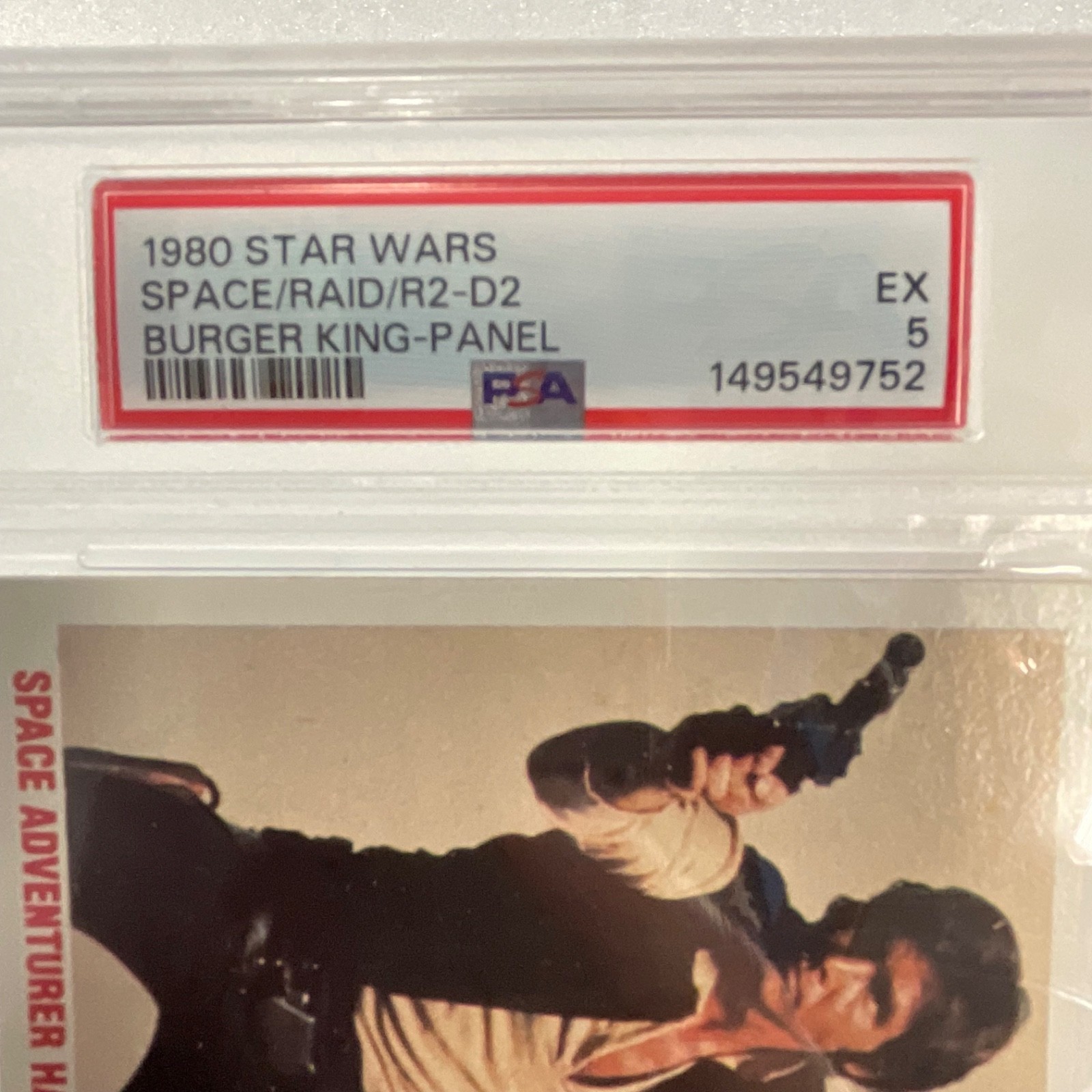 1980 Star Wars Burger King Space Raid R2-D2 3-Panel PSA 5 CERT#149549752 - Image 7