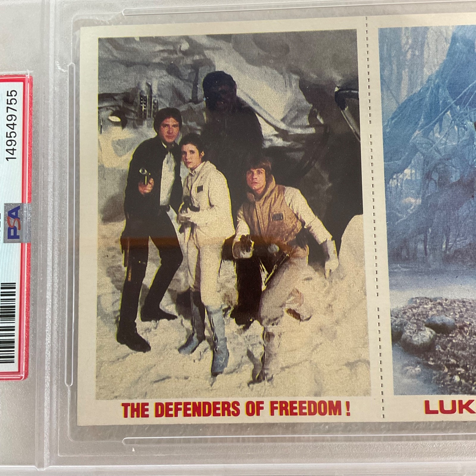 1980 Star Wars Burger King Defender Luke Walkers 3-Panel PSA Auth CERT#149549755 - Image 3