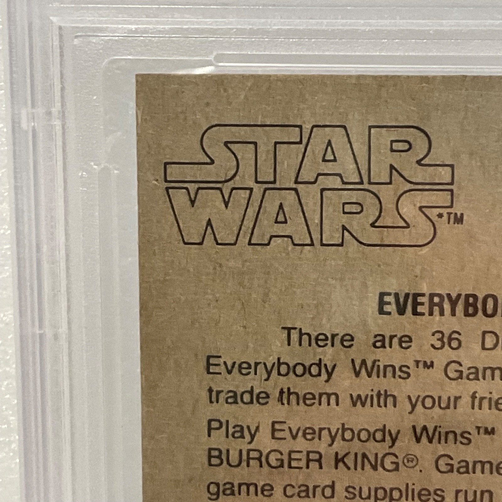1980 Star Wars Burger King Space Raid R2-D2 3-Panel PSA 5 CERT#149549752 - Image 13