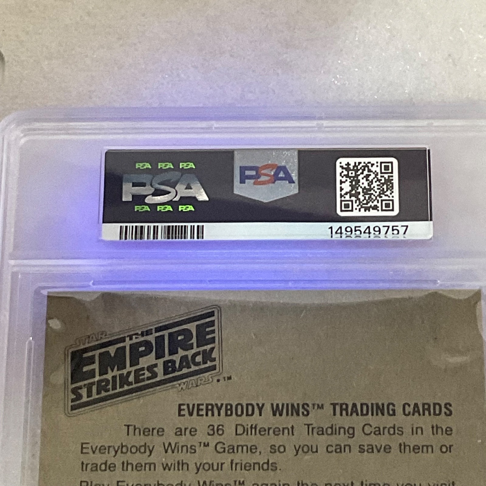 1980 Star Wars Burger King Snow Battle Bounty 3-Panel PSA 7 CERT#149549757 - Image 18