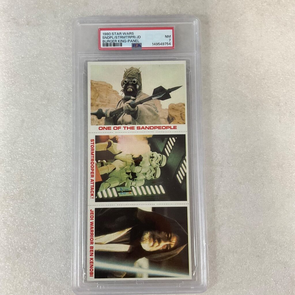 1980 Star Wars Burger King 3-Panel Sandpeople Stormtrooper PSA 7 CERT#149549754 - Image 1