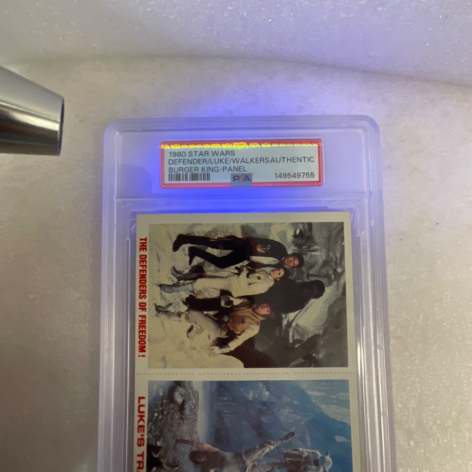 1980 Star Wars Burger King Defender Luke Walkers 3-Panel PSA Auth CERT#149549755 - Image 19