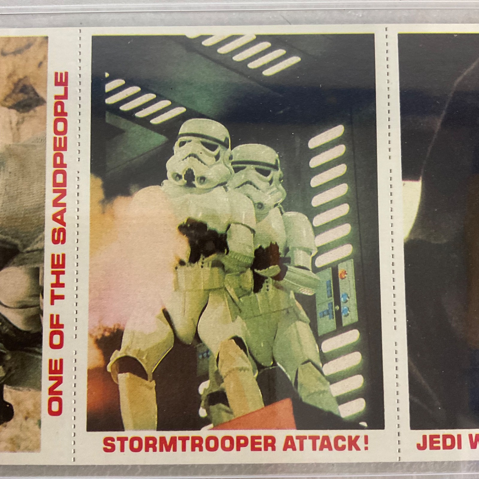 1980 Star Wars Burger King 3-Panel Sandpeople Stormtrooper PSA 7 CERT#149549754 - Image 5