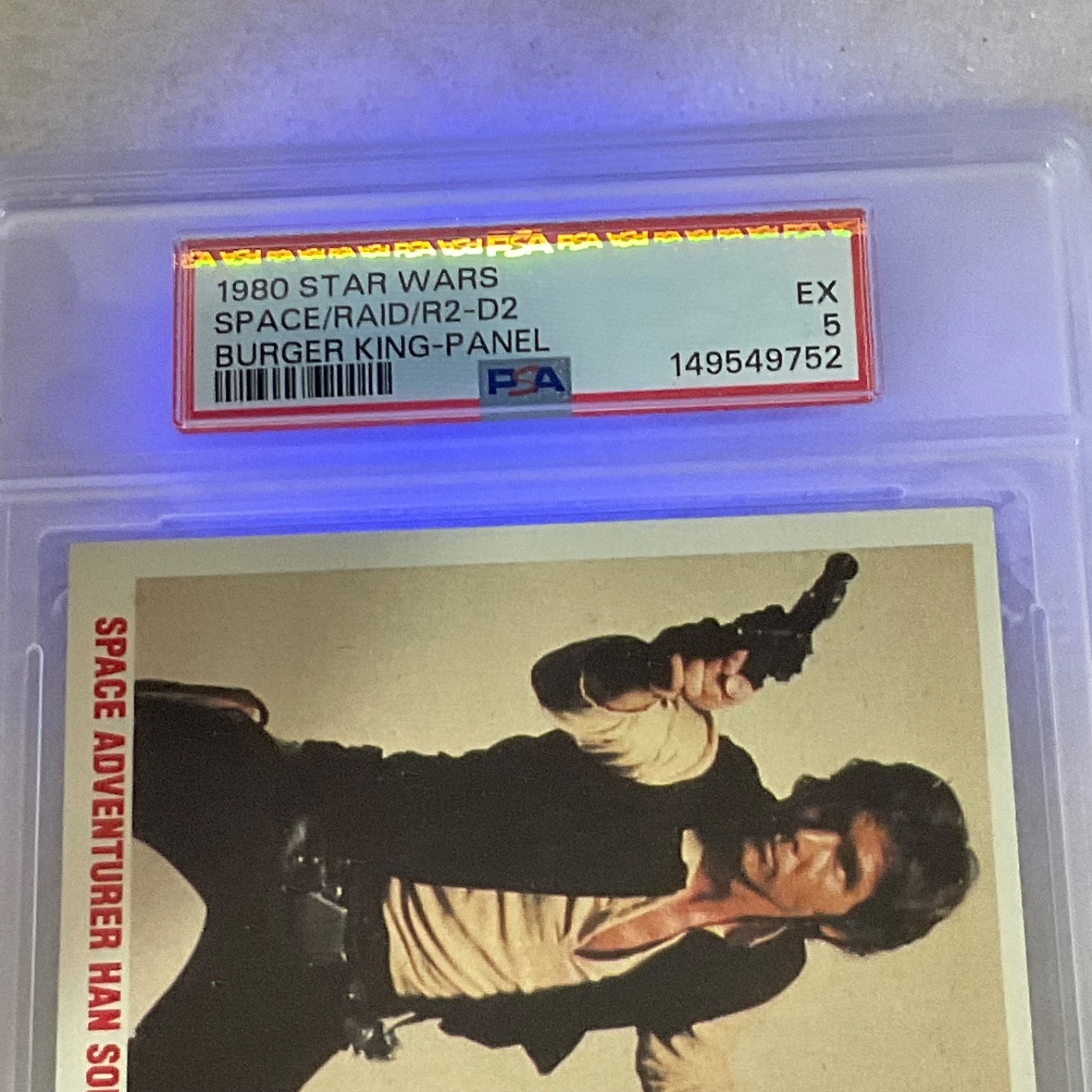 1980 Star Wars Burger King Space Raid R2-D2 3-Panel PSA 5 CERT#149549752 - Image 20